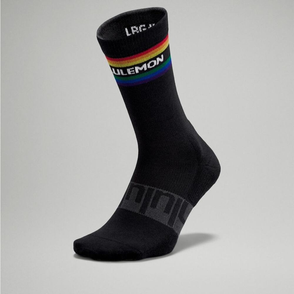 Lululemon Men's Daily Stride Crew Sock Stripe Pride